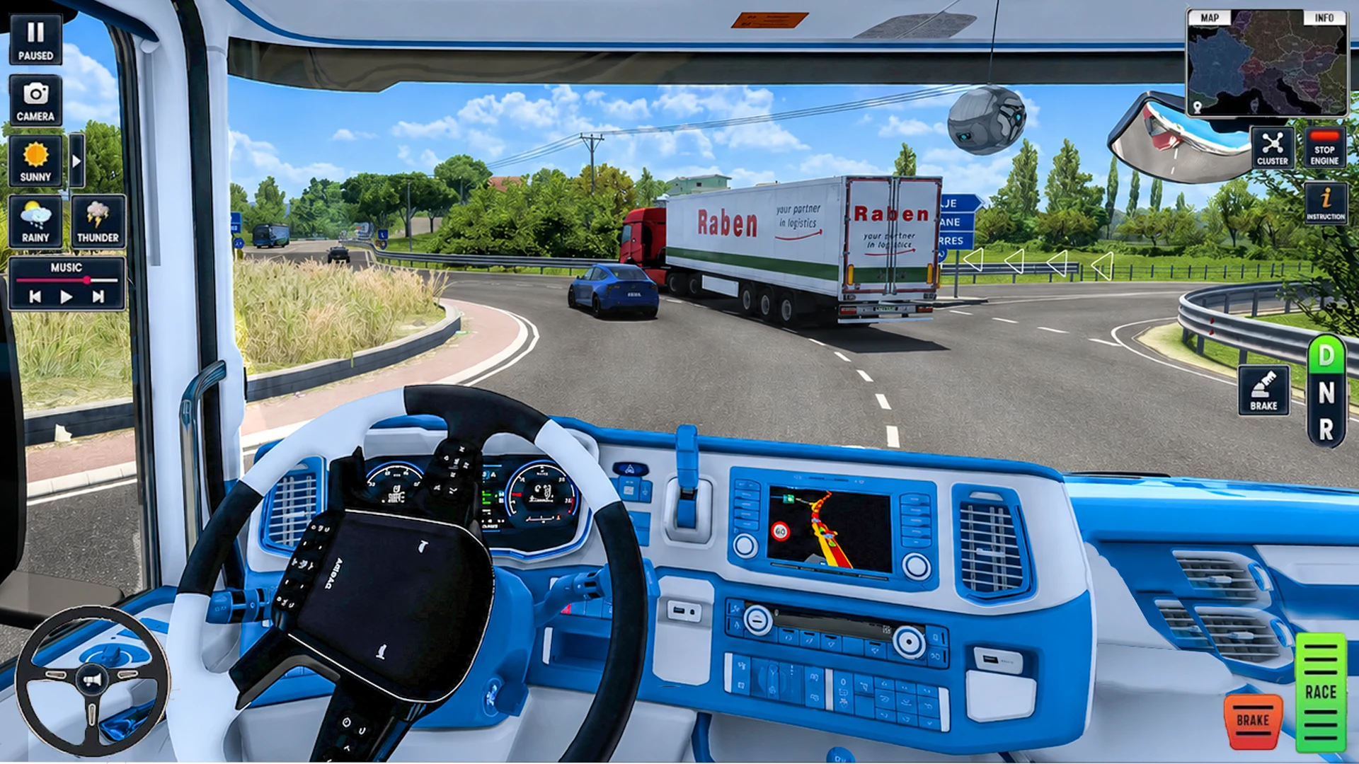 American Truck Trailor Game 3D screenshot