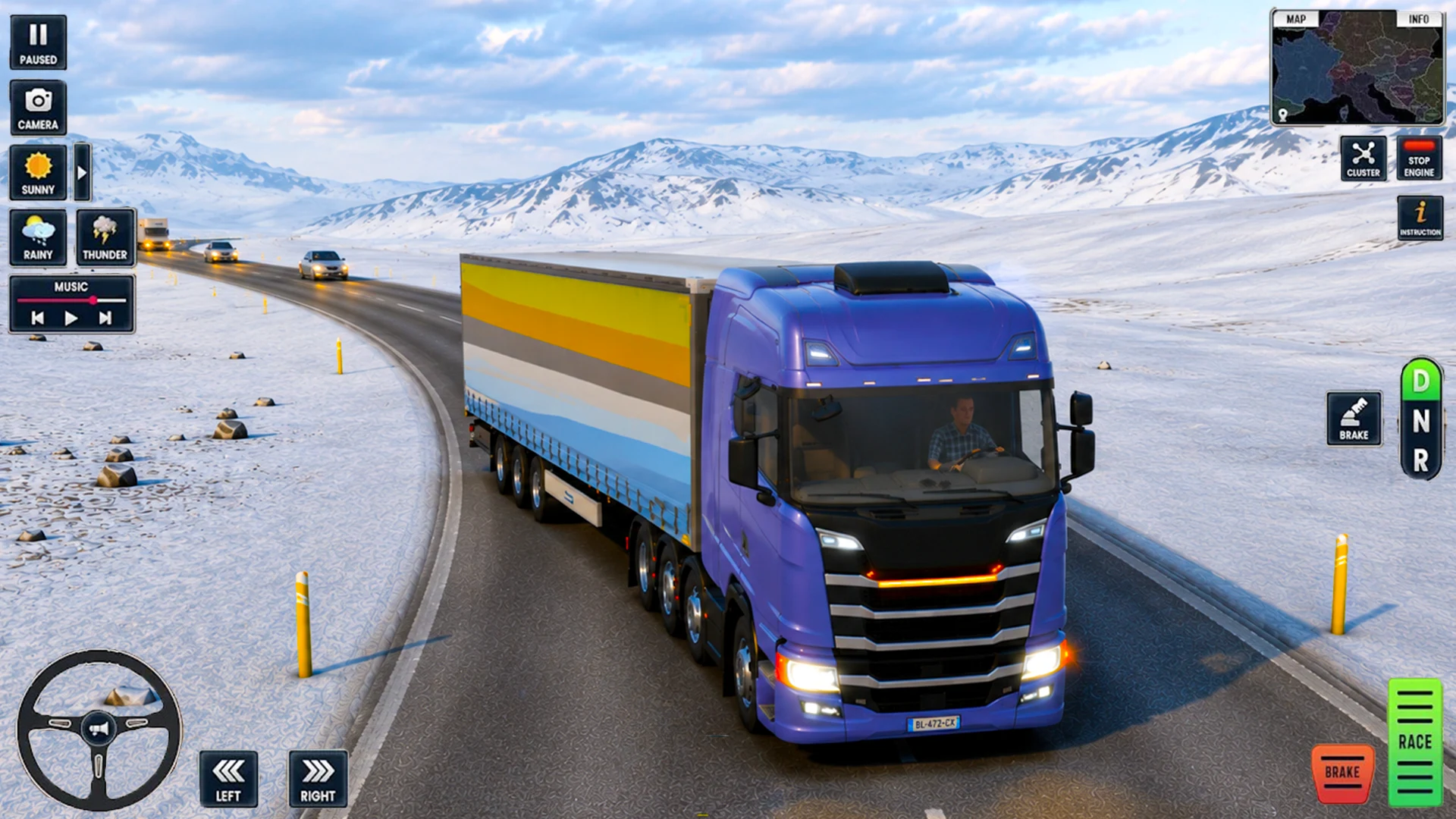 American Truck Trailor Game 3D screenshot