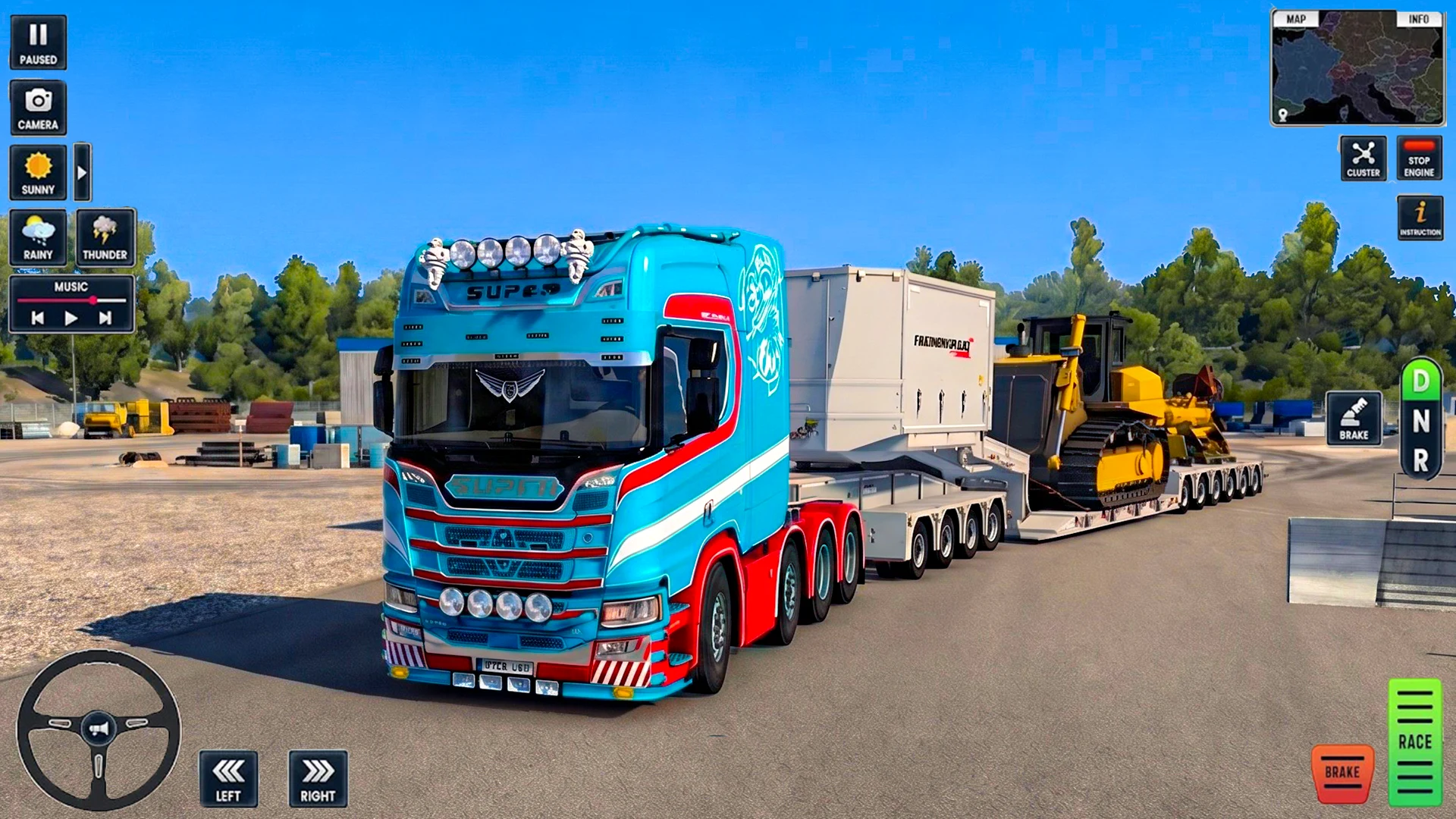American Truck Trailor Game 3D screenshot