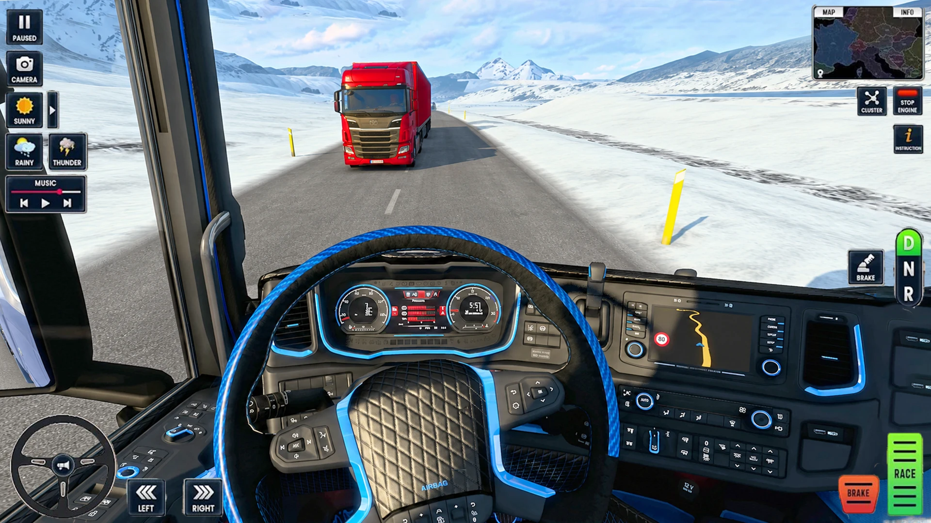 American Truck Trailor Game 3D screenshot